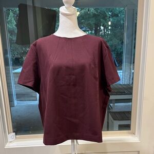 SPANX Deep Purple Short Sleeve Shell Top 3X NWOT